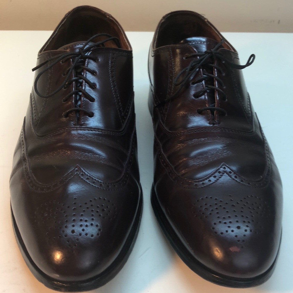 Bostonian Burgundy Leather Wingtip Oxford Size 12